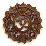 Hand-Carven Aum Mandala