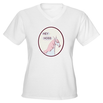 Sexy Hey Hoss V Neck Tee Shirt!