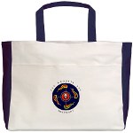 Matchin Beach Tote, With Early Collectible Mandala Art Movement Logo