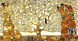 Abstract Painting Tree Of Life by Gustav Klimt